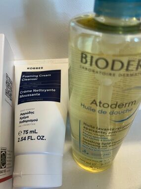 Dermstore Bioderma Korres double cleanse with Elemis and SkinCeuticals